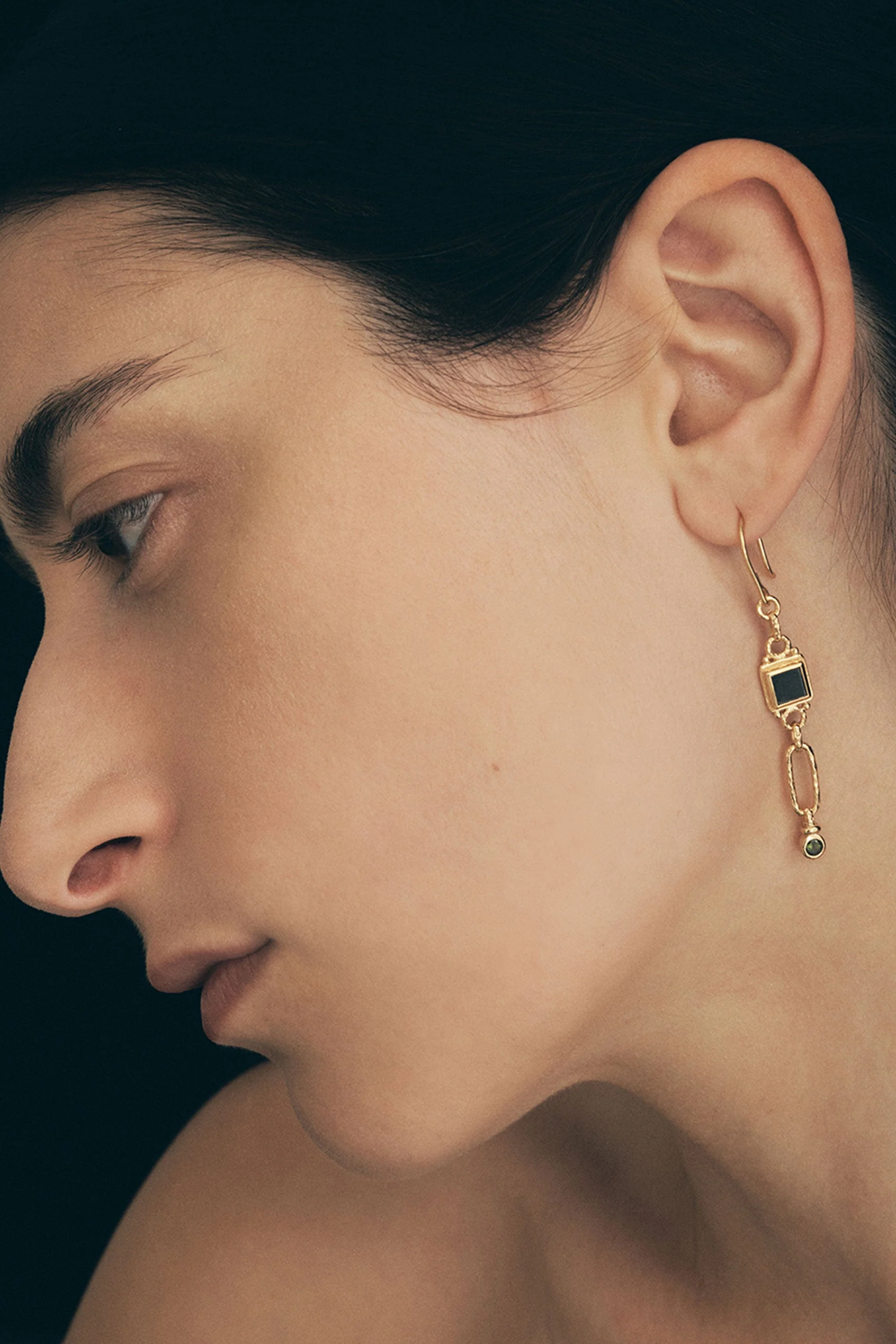 Temple Of The Sun Adara Earring - Gold - Image 2