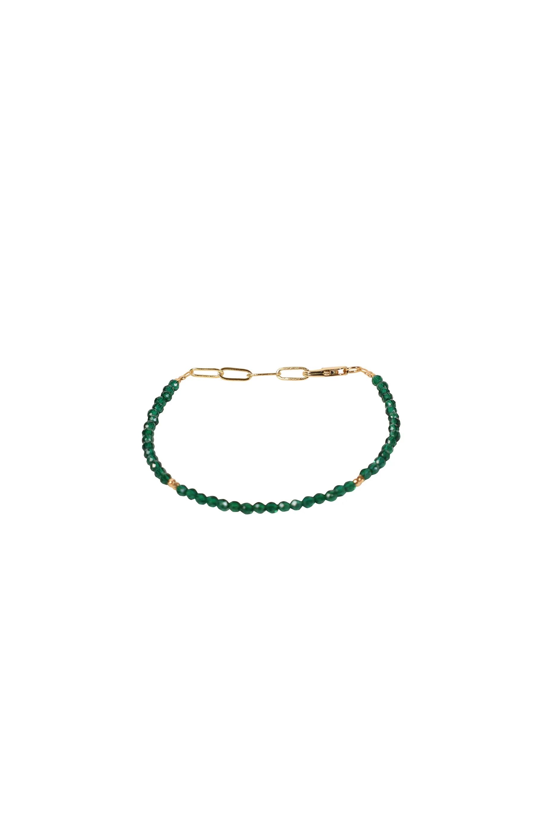 Alouette Design Seed Bracelet - Emerald