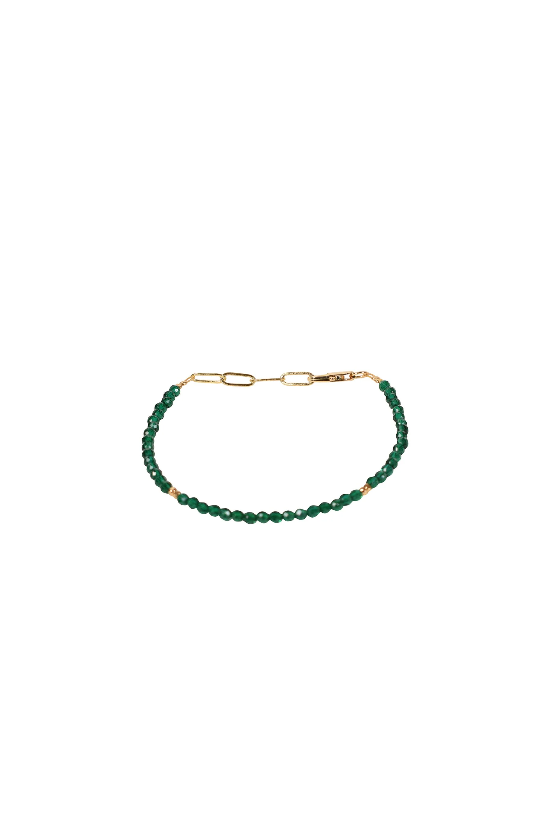 Alouette Design Seed Bracelet - Emerald - Image 2