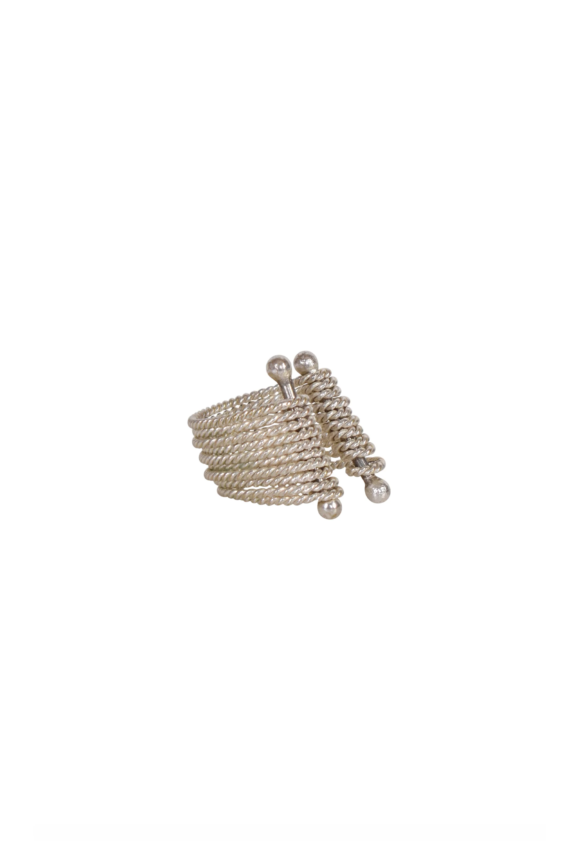 Alouette Design
 Rope Ring - Silver - Image 3