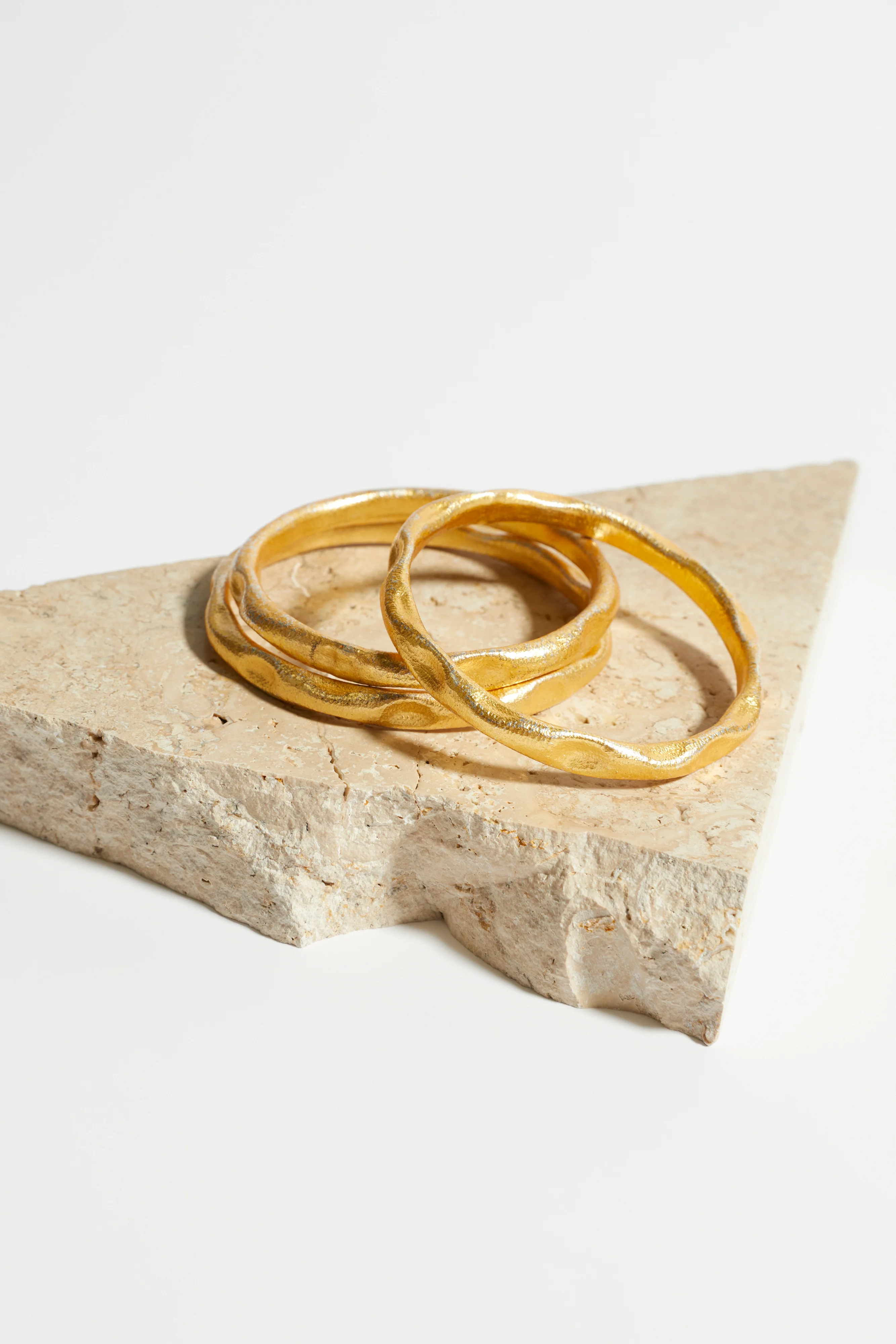 Alouette Design
 Hamerred Bangle - Gold - Image 4