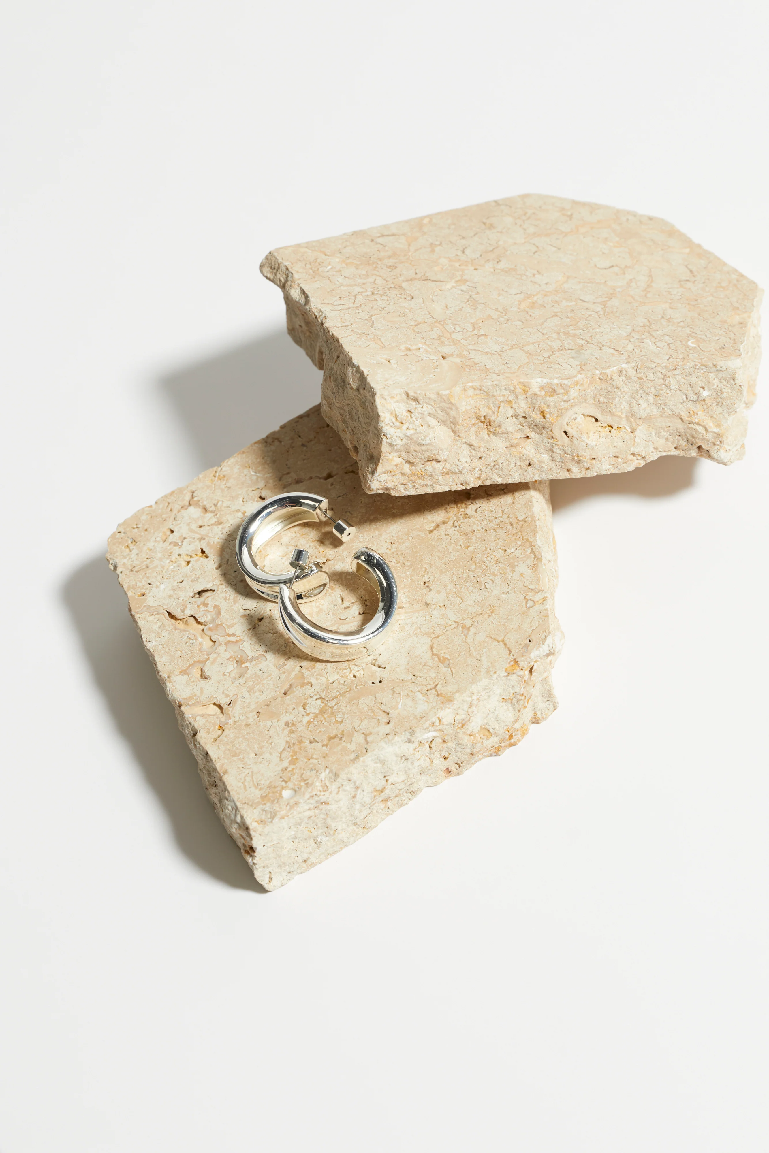 Jenny Bird Doune Hoops - Silver - Image 3