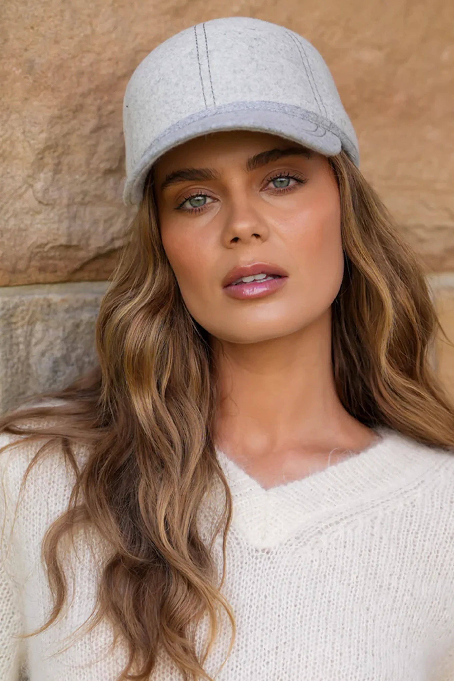 Sarah J Curtis Baseball Cap - Grey - Image 2