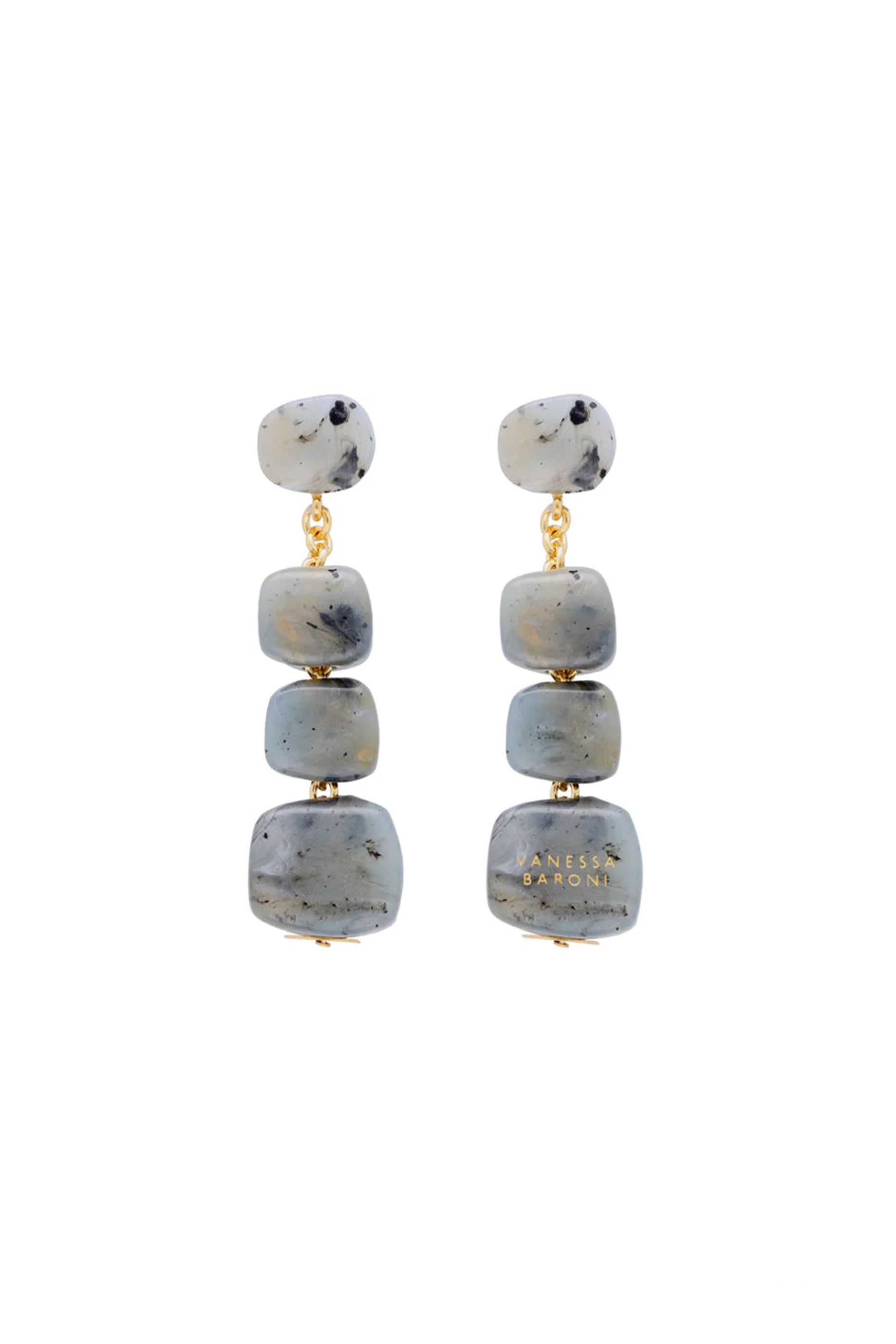 Vanessa Baroni Shaped Earring - Ink
