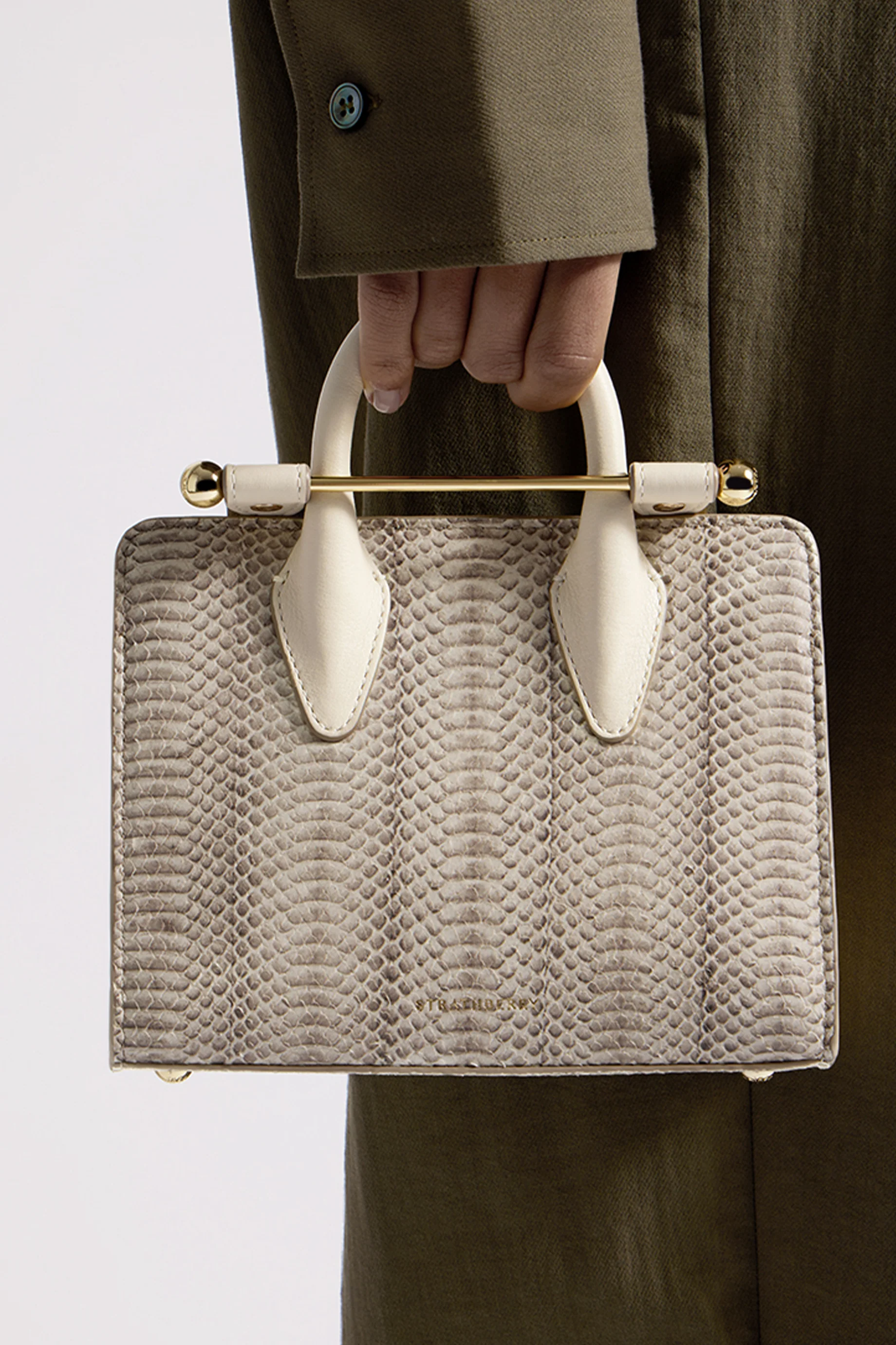 Strathberry Nano Tote - Vanilla - Image 6