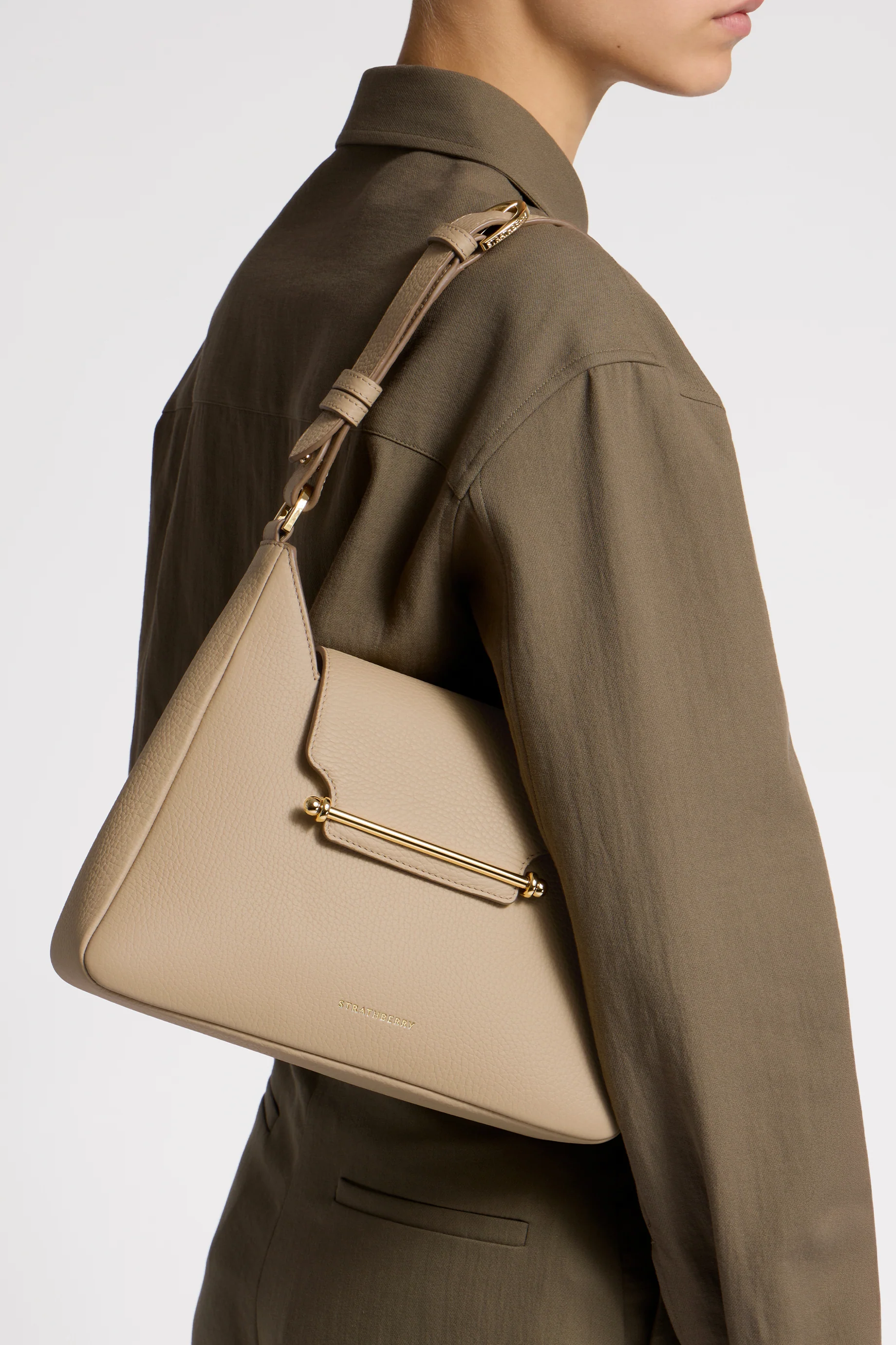 Strathberry Multrees Hobo - Sand - Image 4