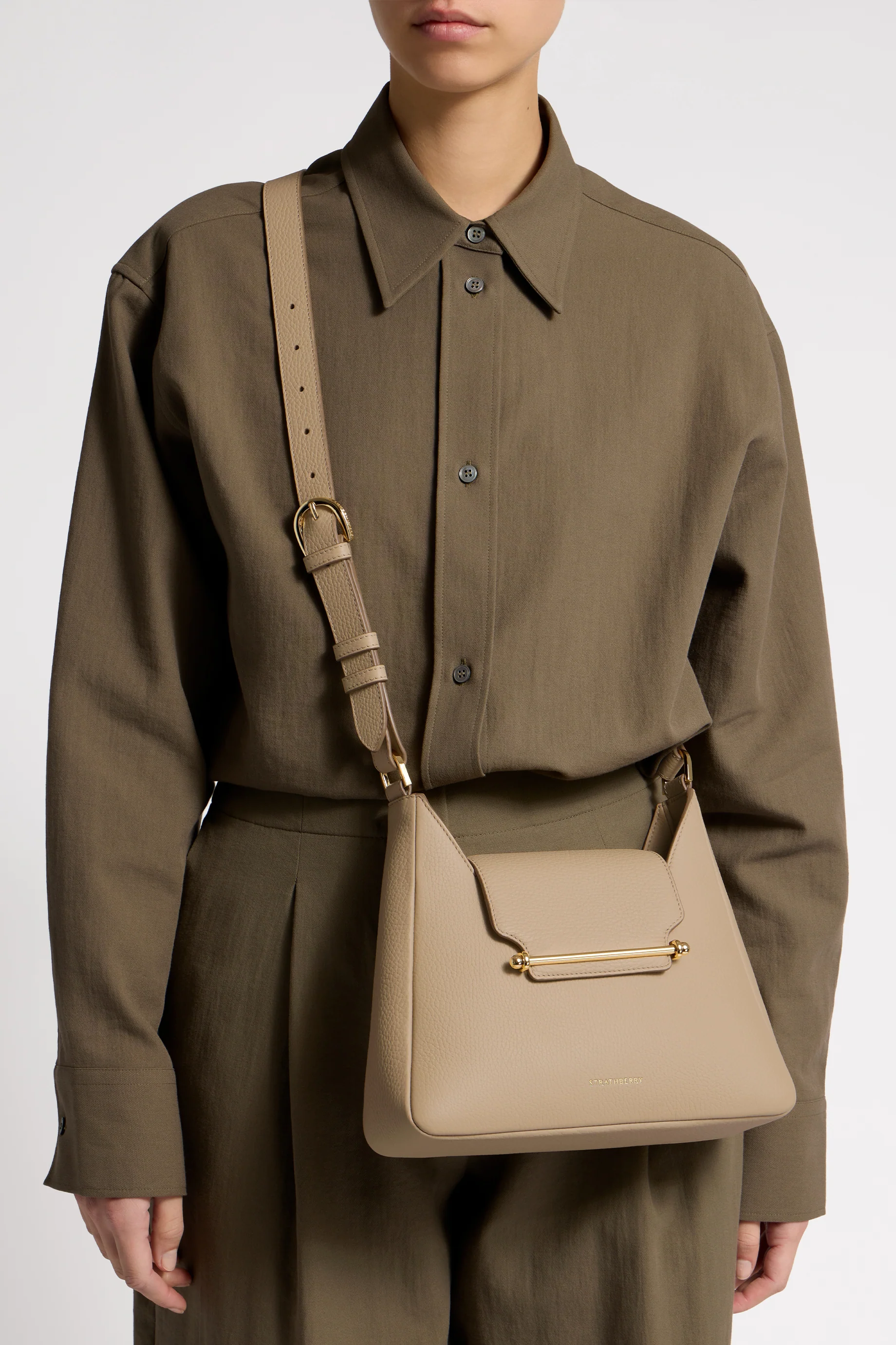 Strathberry Multrees Hobo - Sand - Image 5