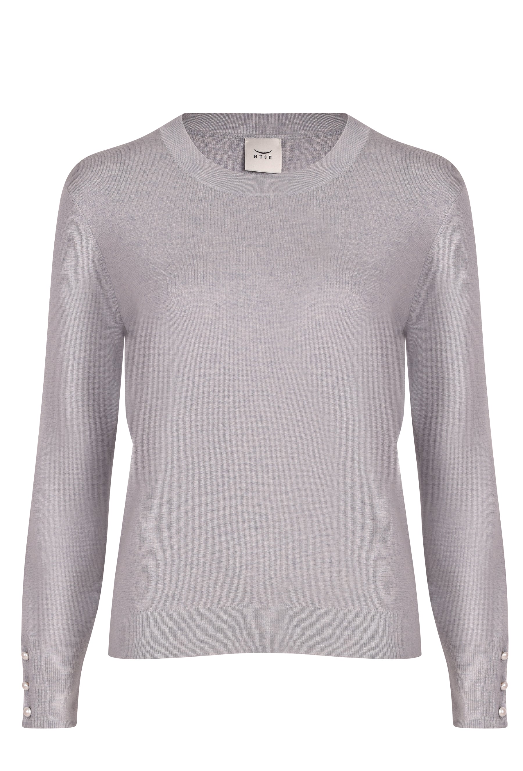 Husk Pearl Crew Sweater