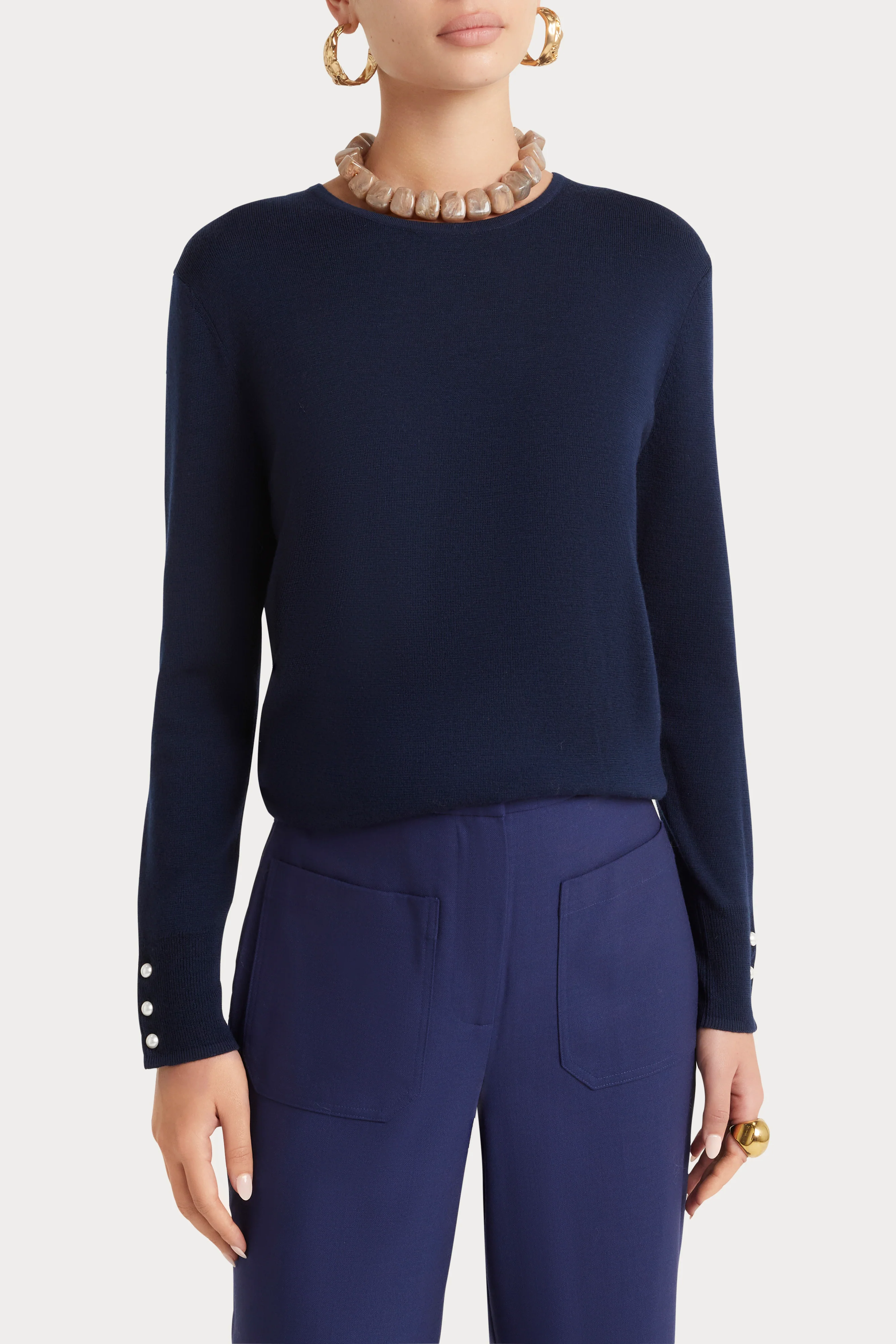 Husk Pearl Crew Sweater - Image 8