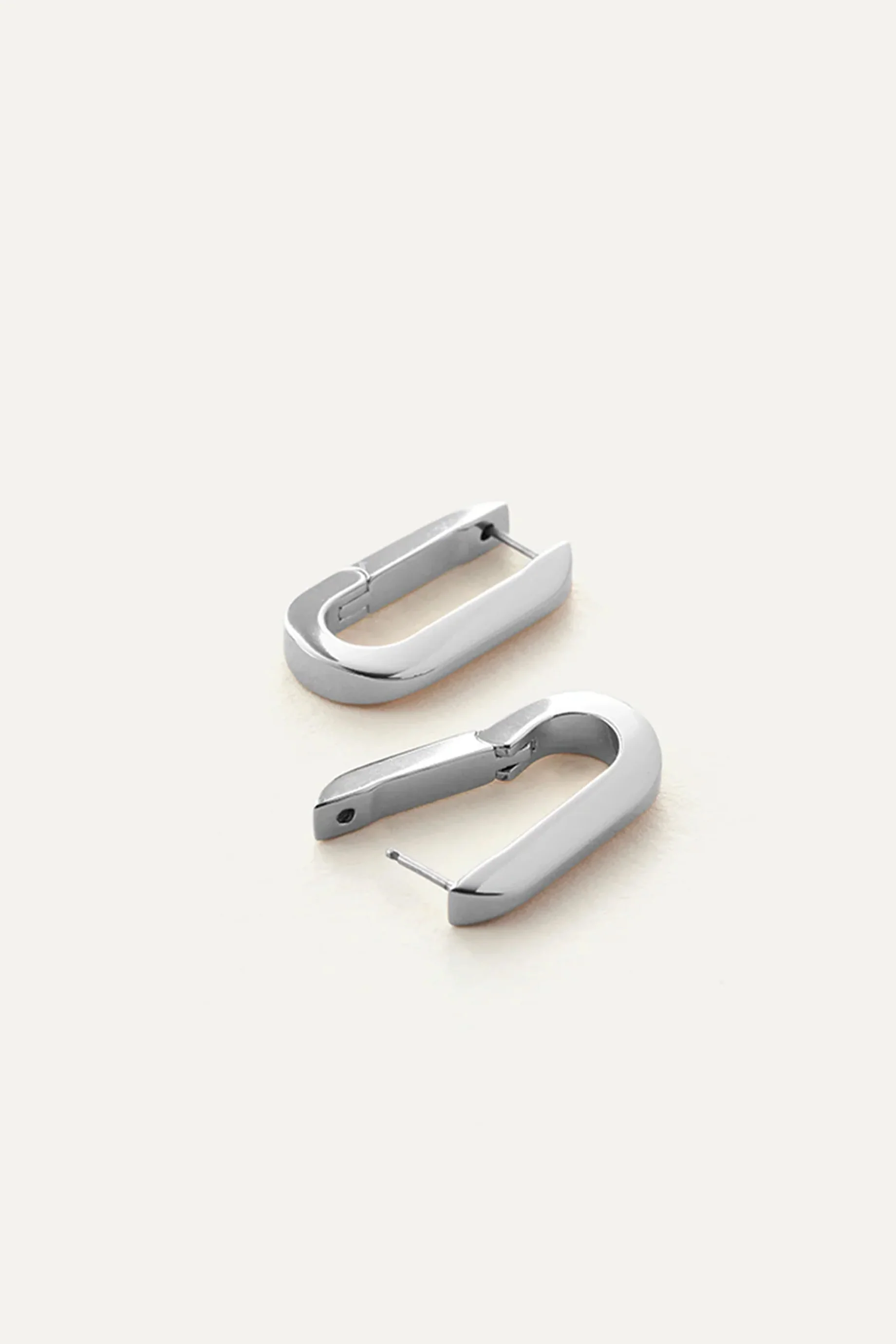 Jenny Bird U-Link Earrings - Silver - Image 3