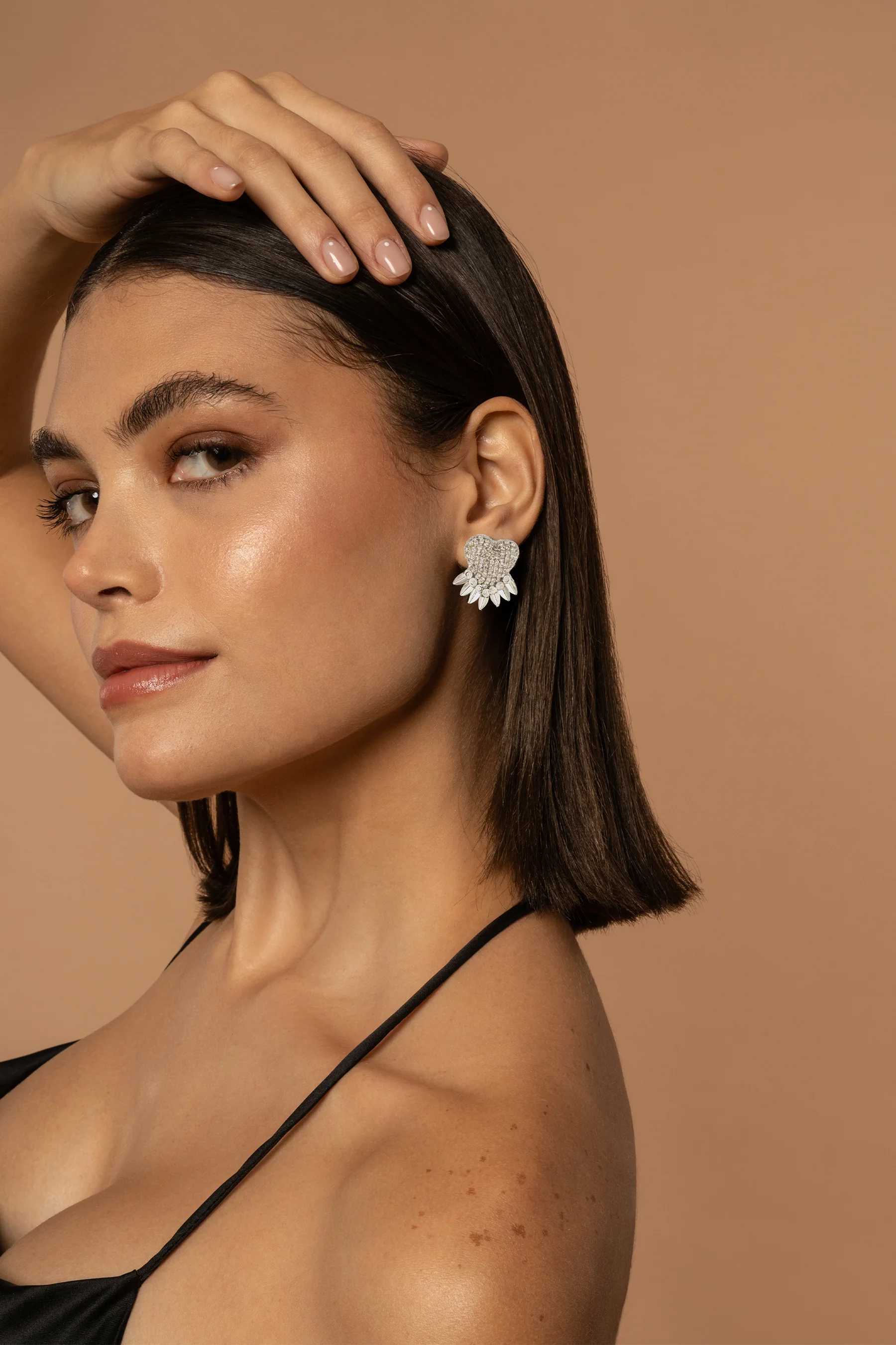 Deepa Gurnani Danira Earrings - Silver - Image 2