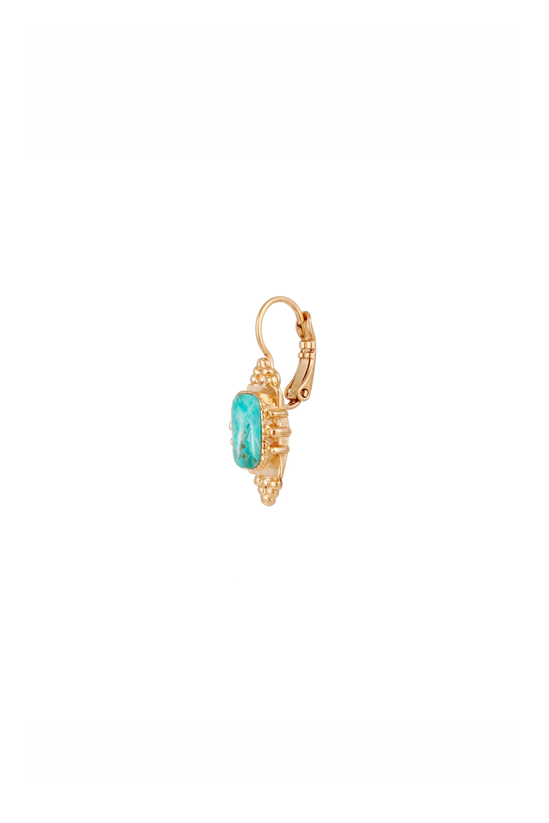 Gas Bijoux Bo Serti Earrings - Turquoise - Image 2