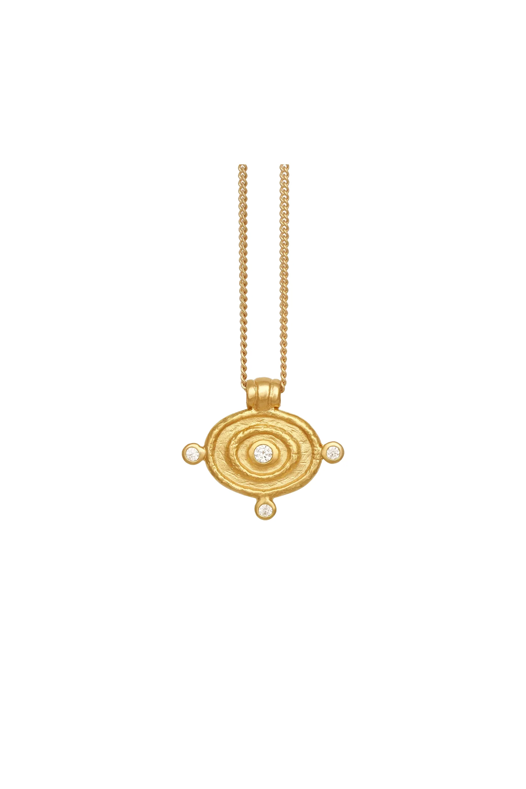 Temple Of The Sun Reign Oval Necklace