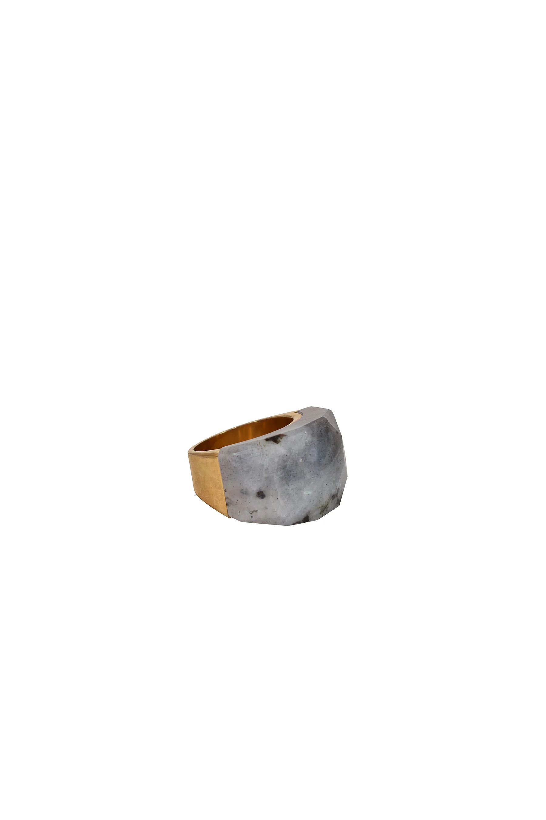 Alouette Design Crystal Ring - Grey