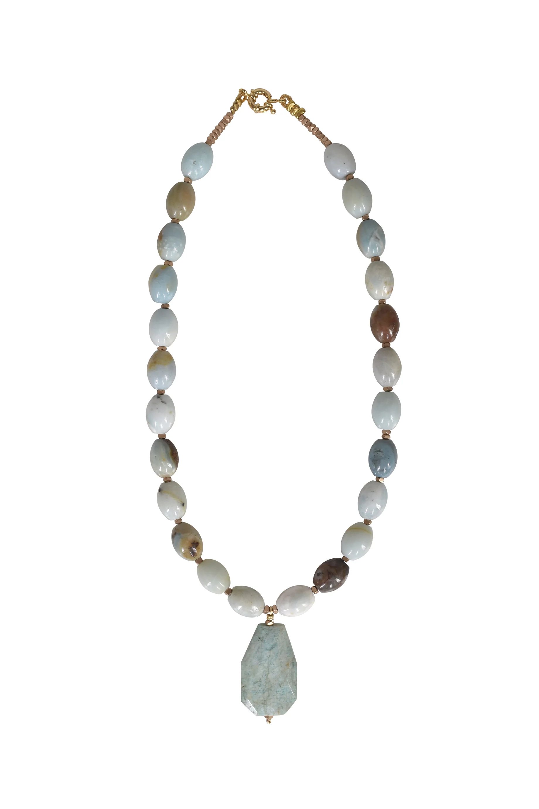 Alouette Design Penny Necklace - Amazonite