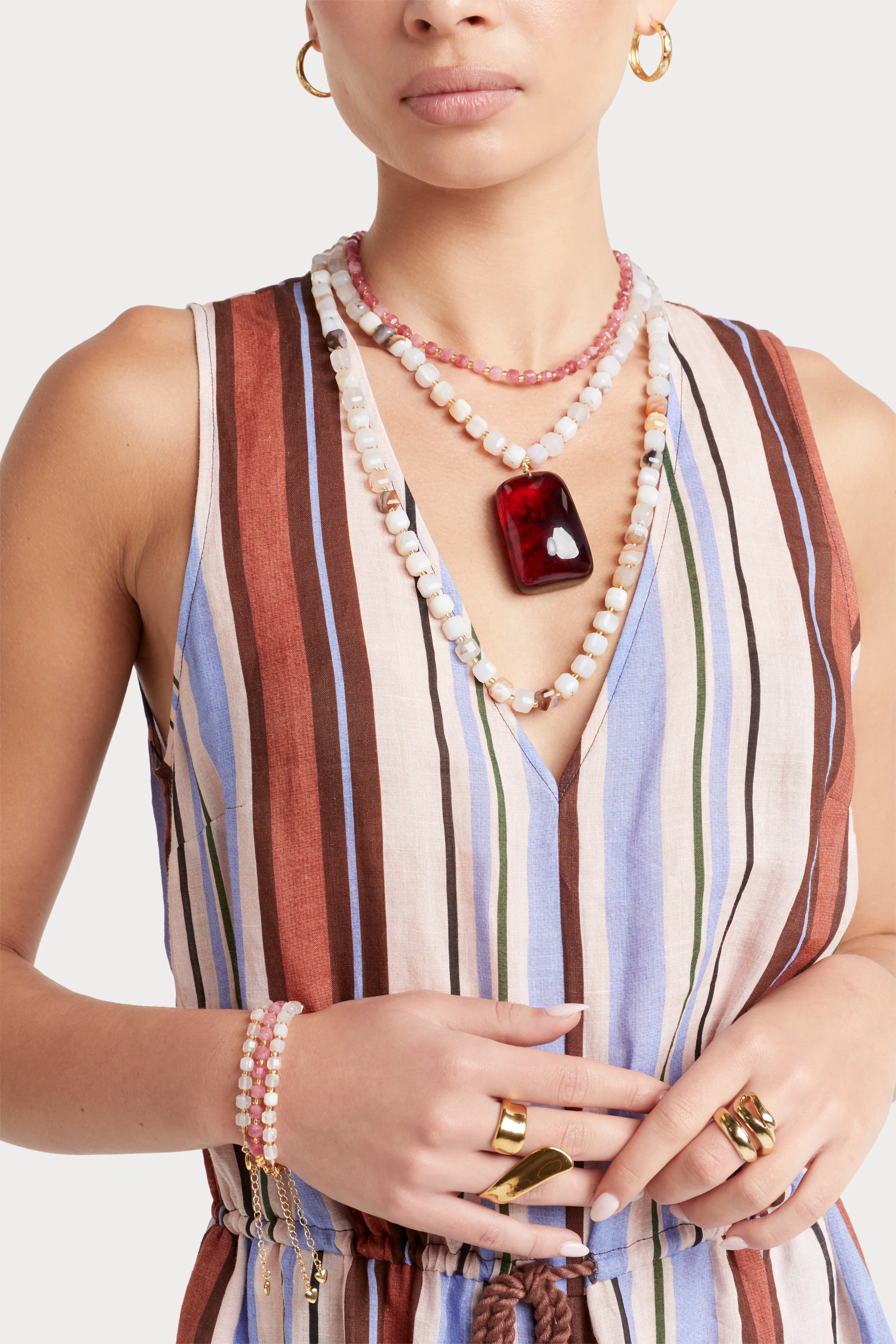 Alouette Design Amber Pendant Necklace - Image 3