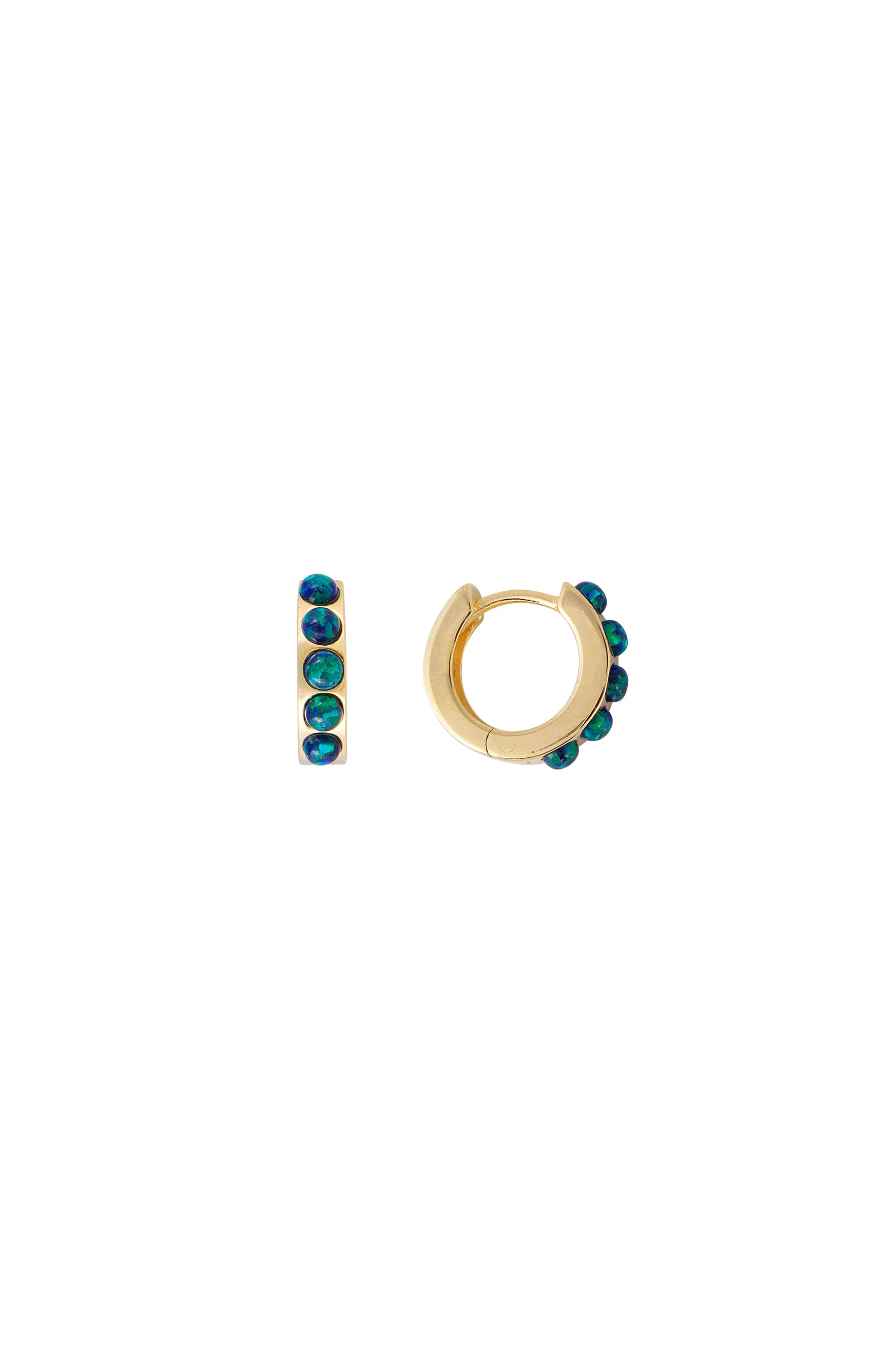 Fairley Jade Opal Huggies - Image 3