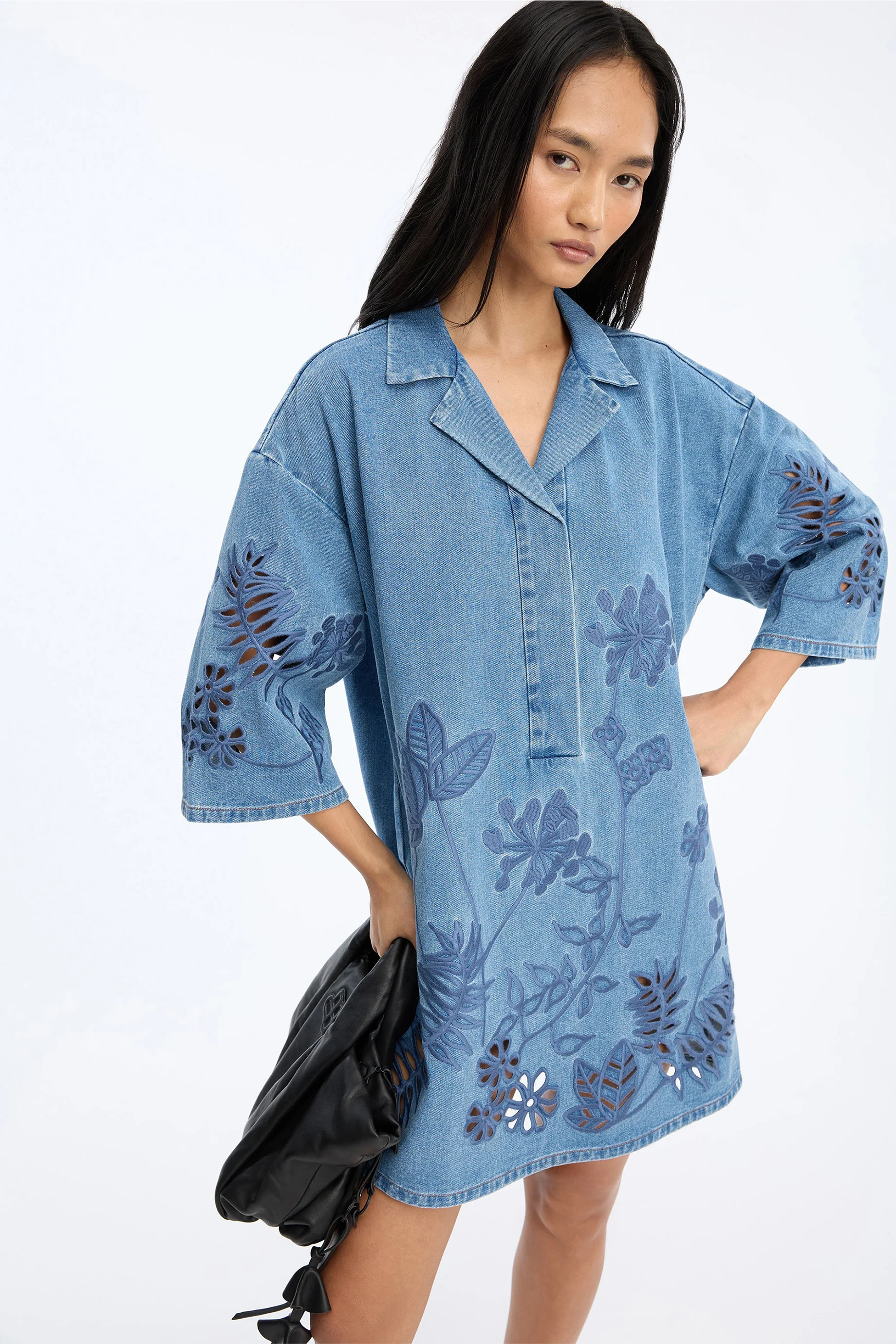 Munthe Bellar Dress - Blue - Image 3