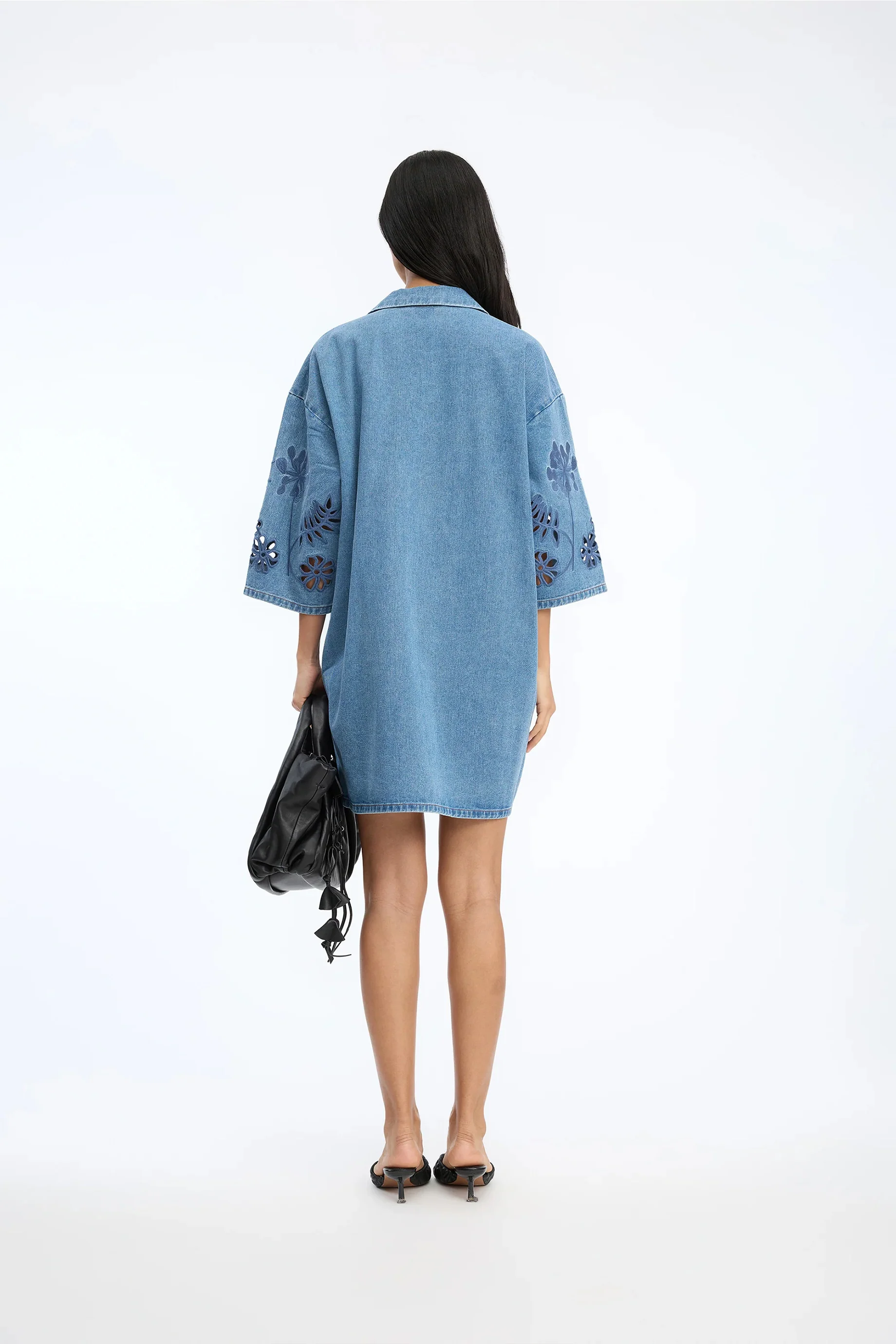 Munthe Bellar Dress - Blue - Image 4
