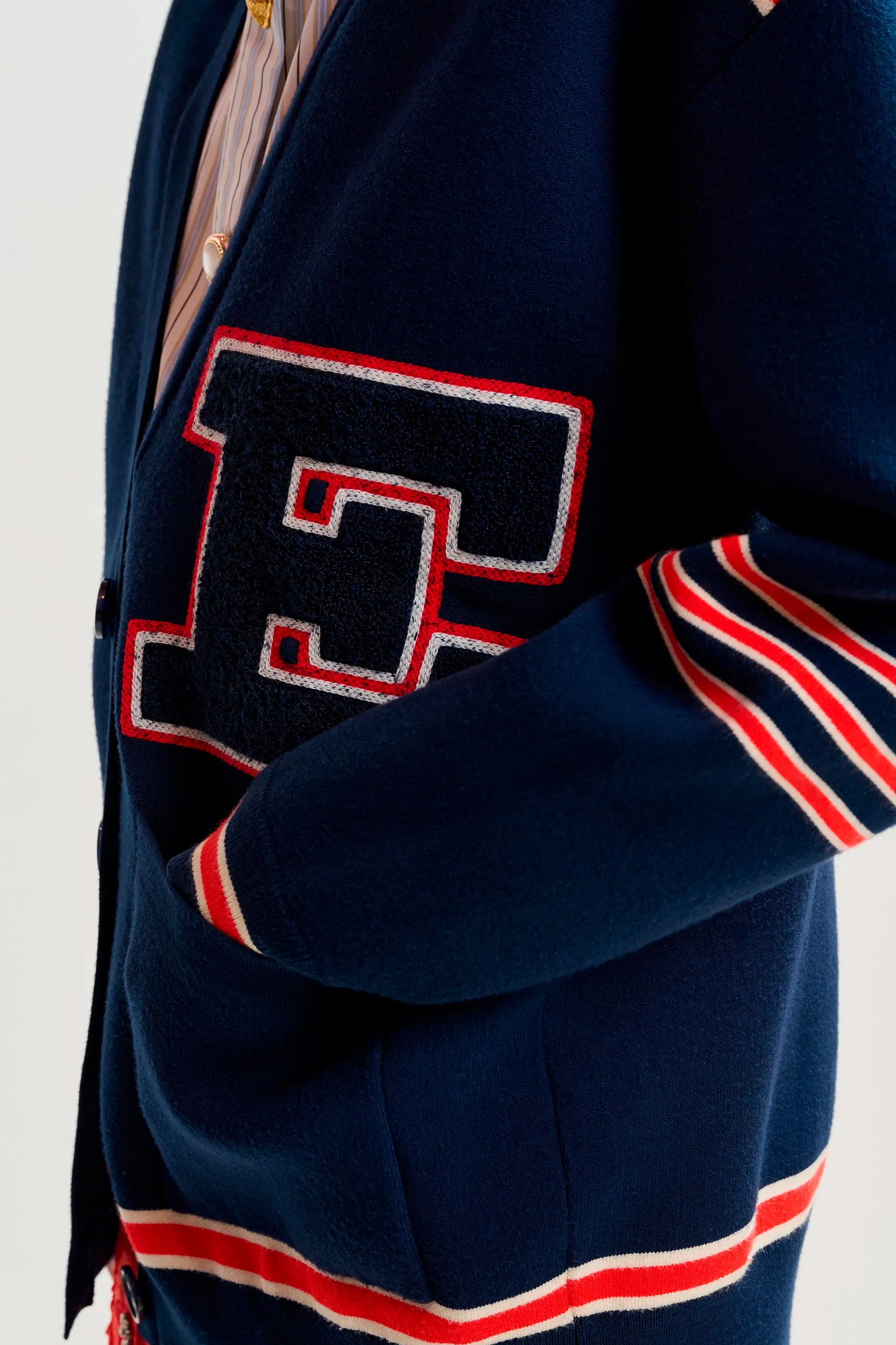 Essentiel Antwerp Jigan Cardigan - Navy - Image 3