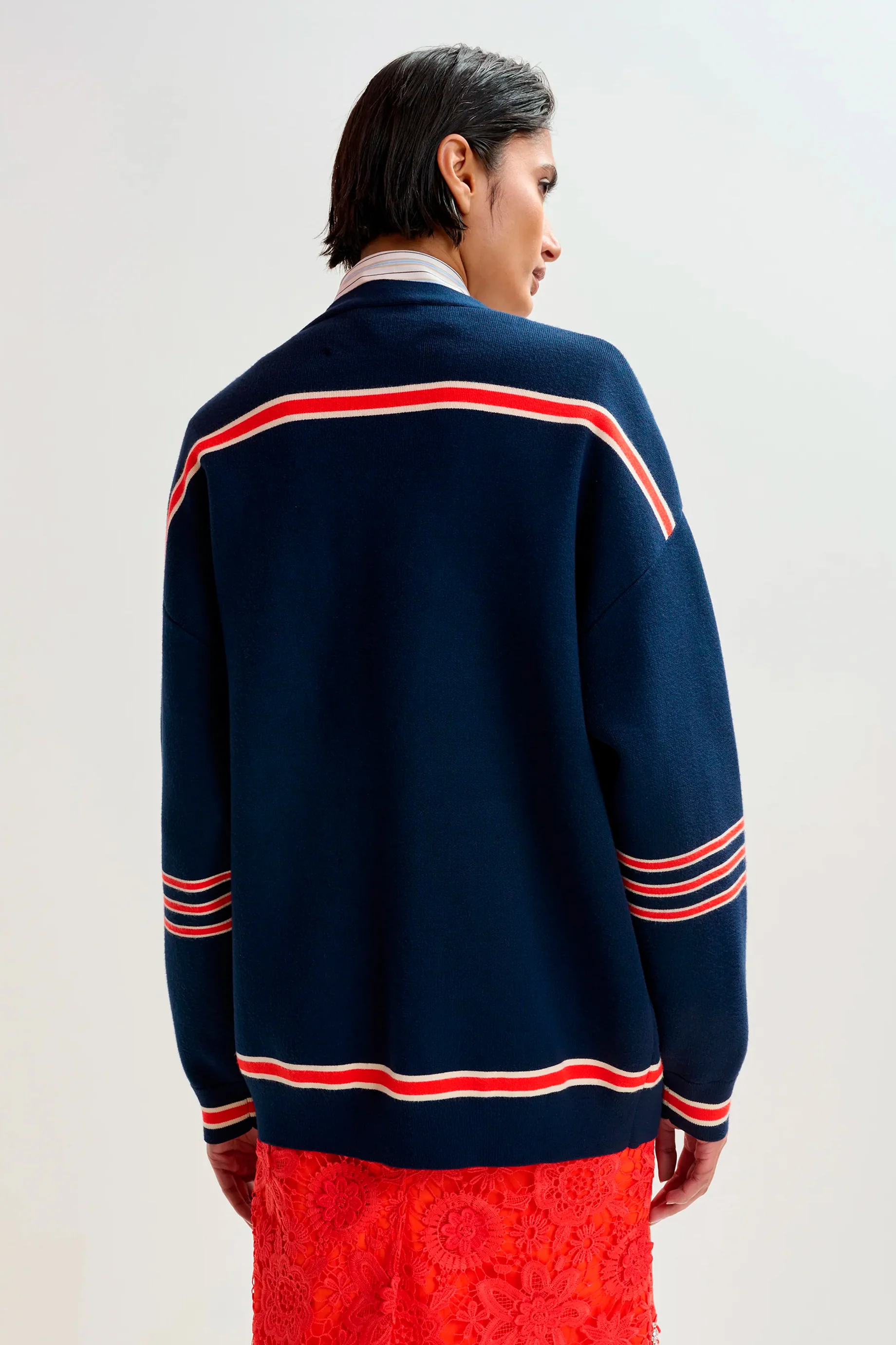 Essentiel Antwerp Jigan Cardigan - Navy - Image 5