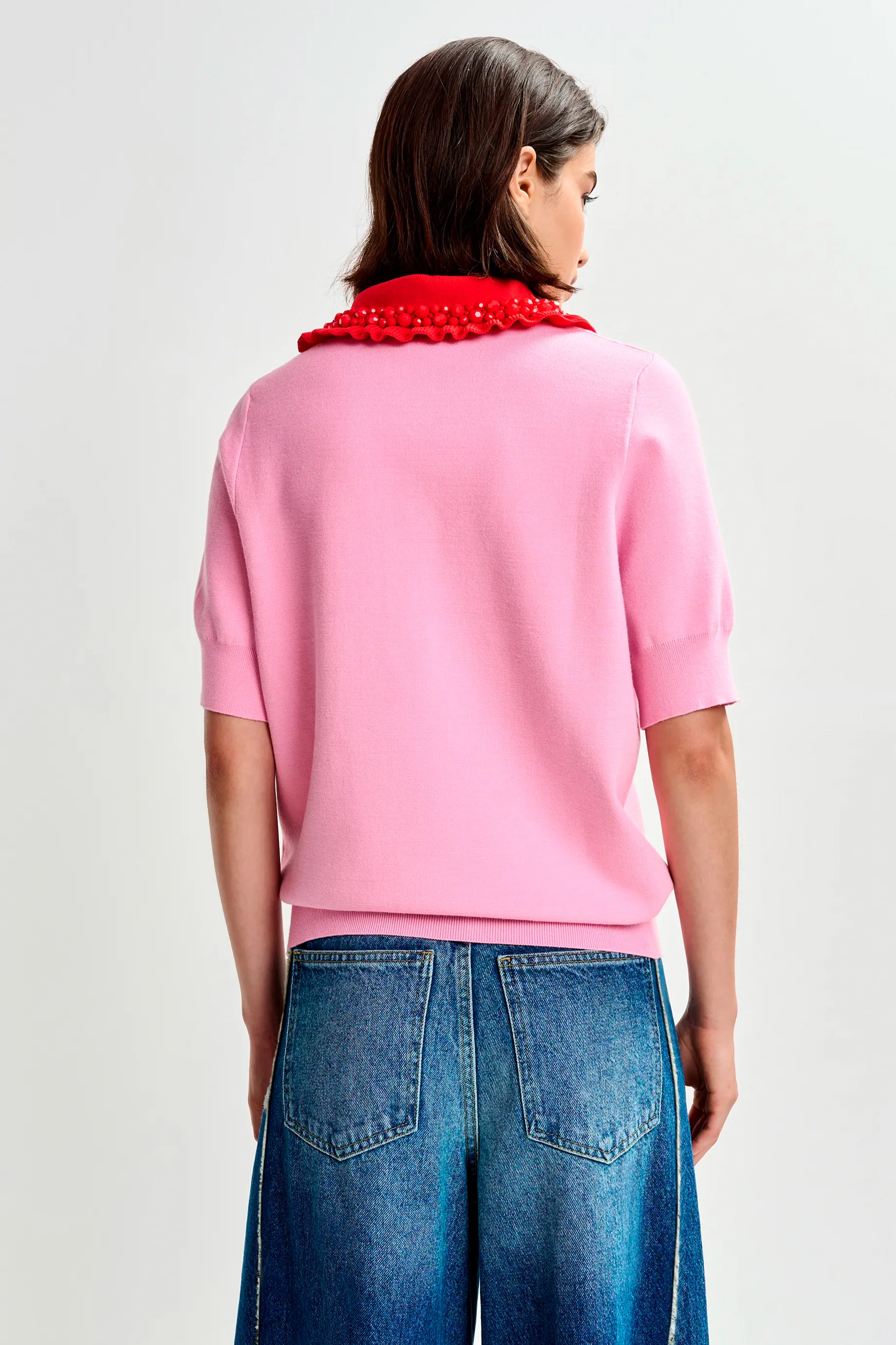 Essentiel Antwerp Jewelry Polo - Pink - Image 3