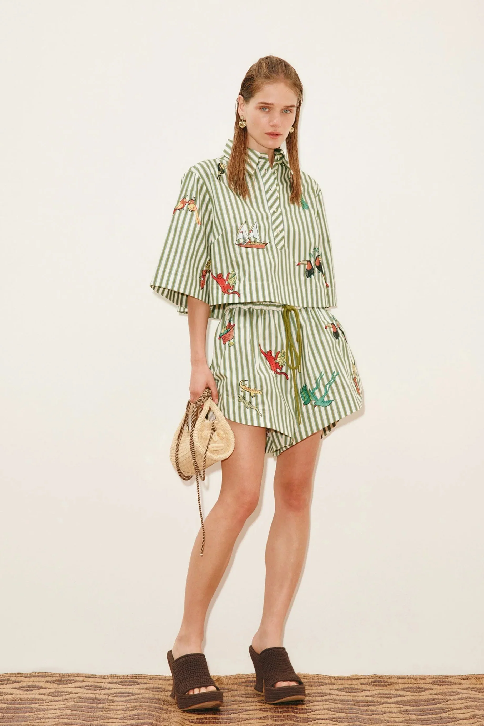 Alemais Bisou Embroidered Short - Image 2