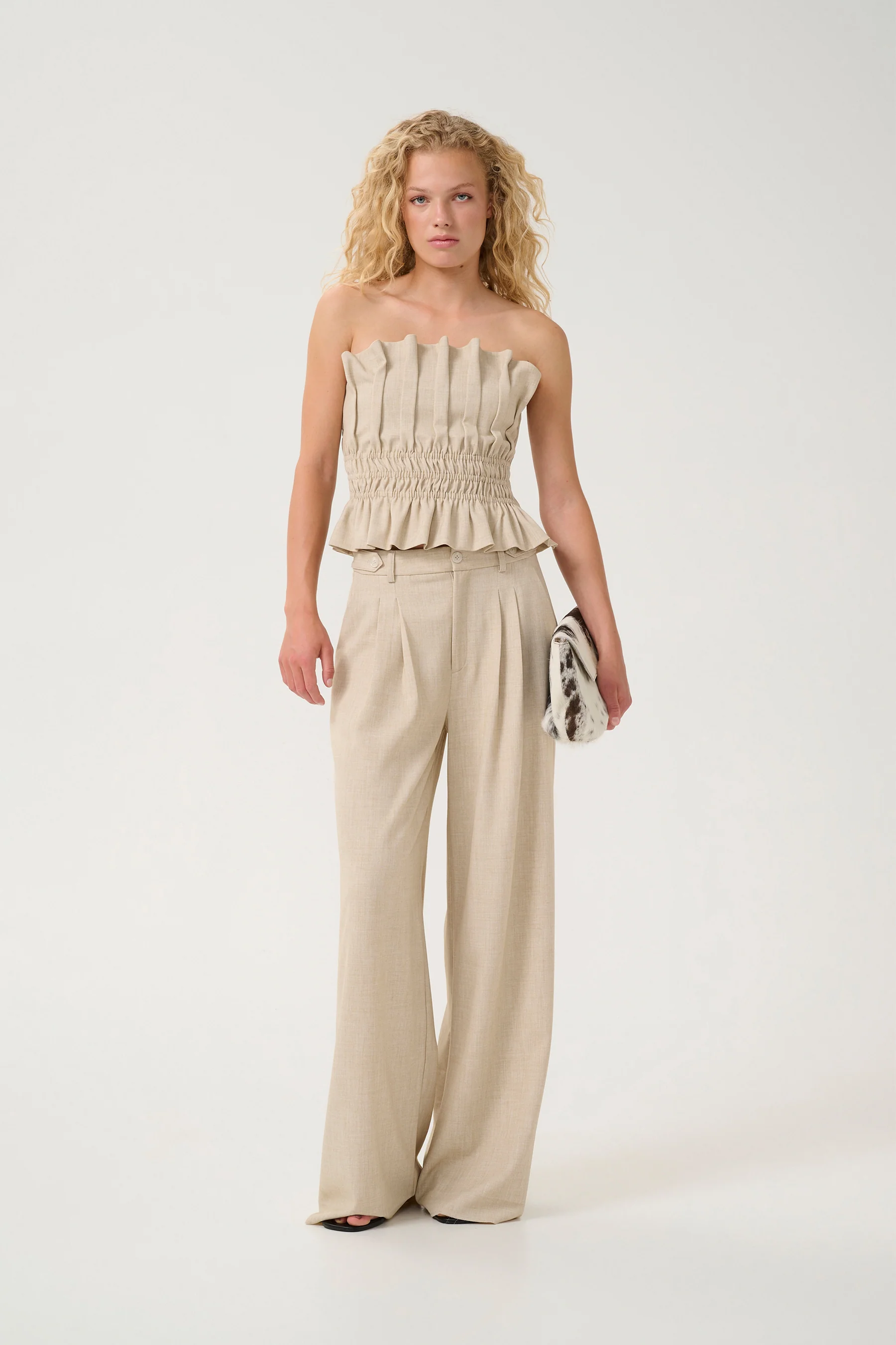 Gestuz Decy Pant - Off White - Image 2