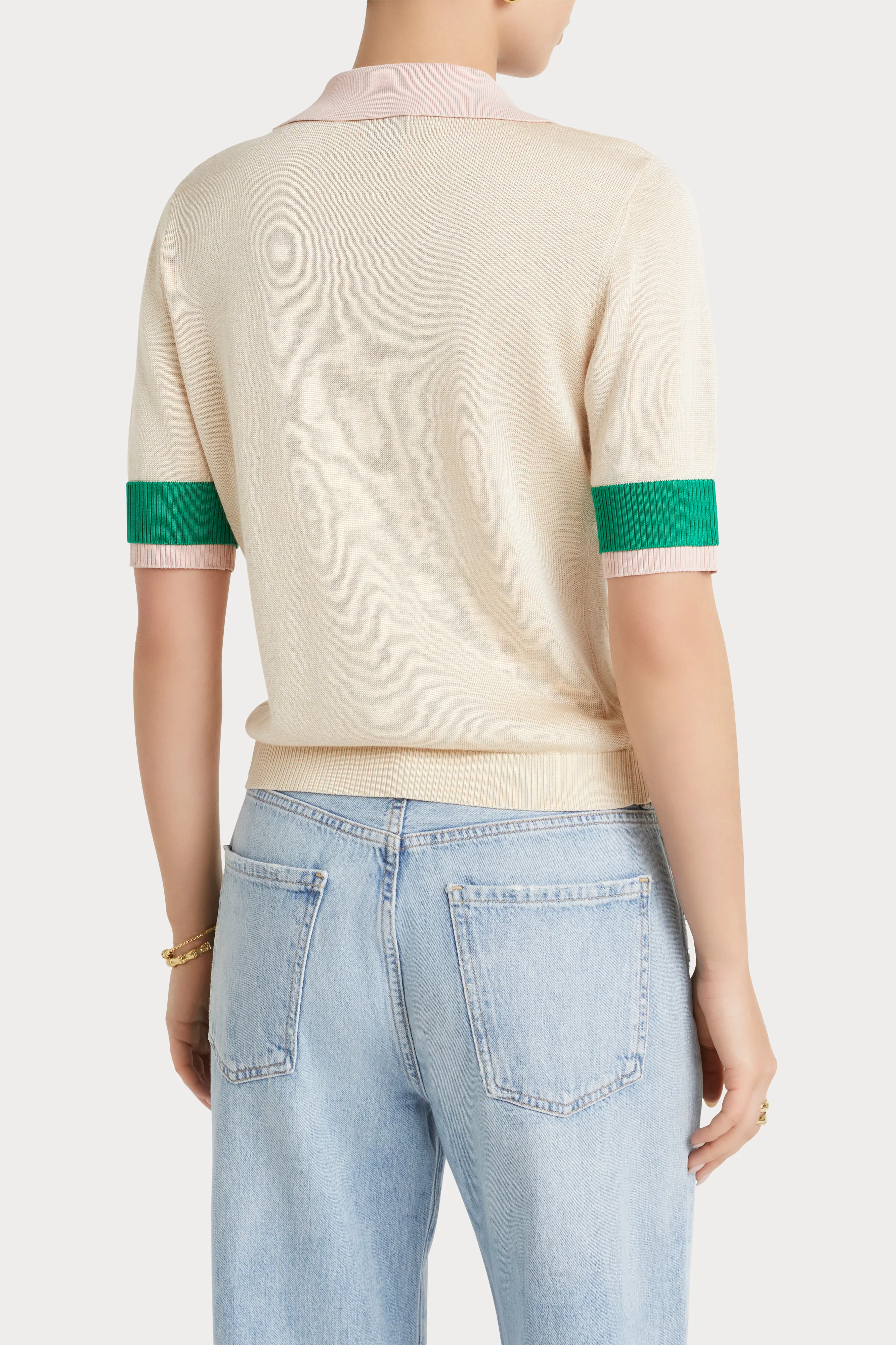 Husk Knit Cuff Polo - Image 5