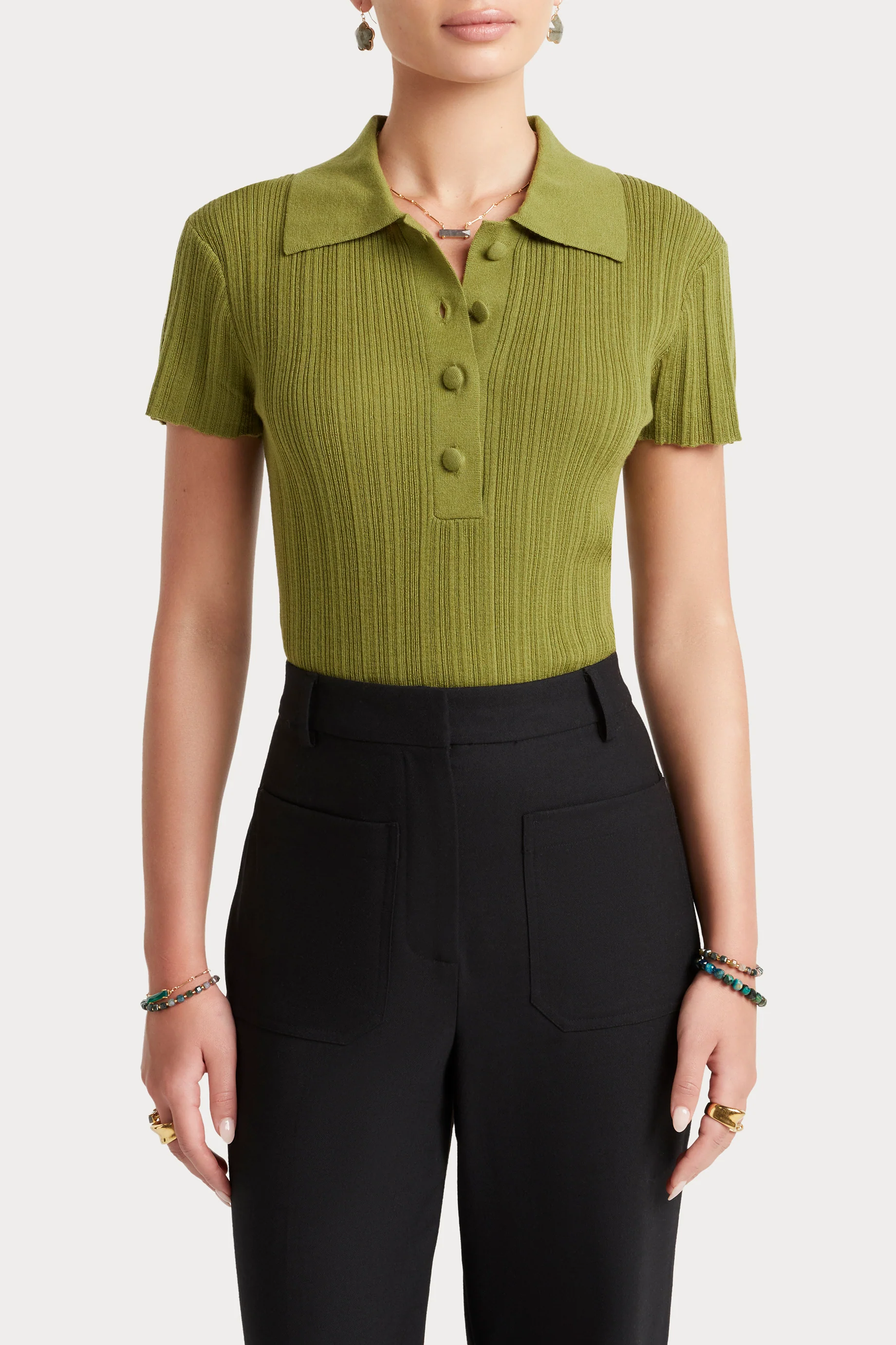 Husk Variegated Polo Knit - Image 3