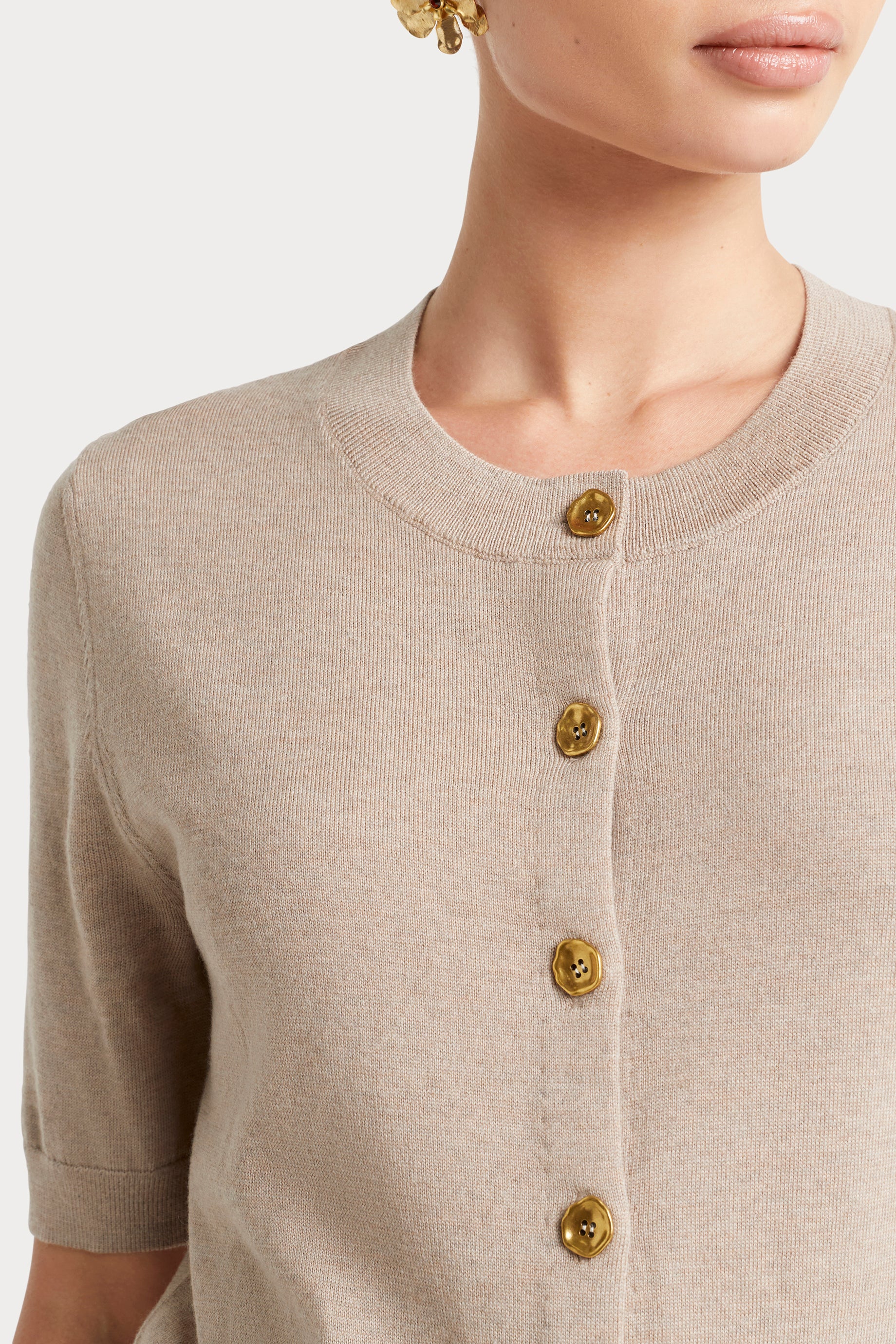 Husk Merino Elbow Slv Cardi - Image 4